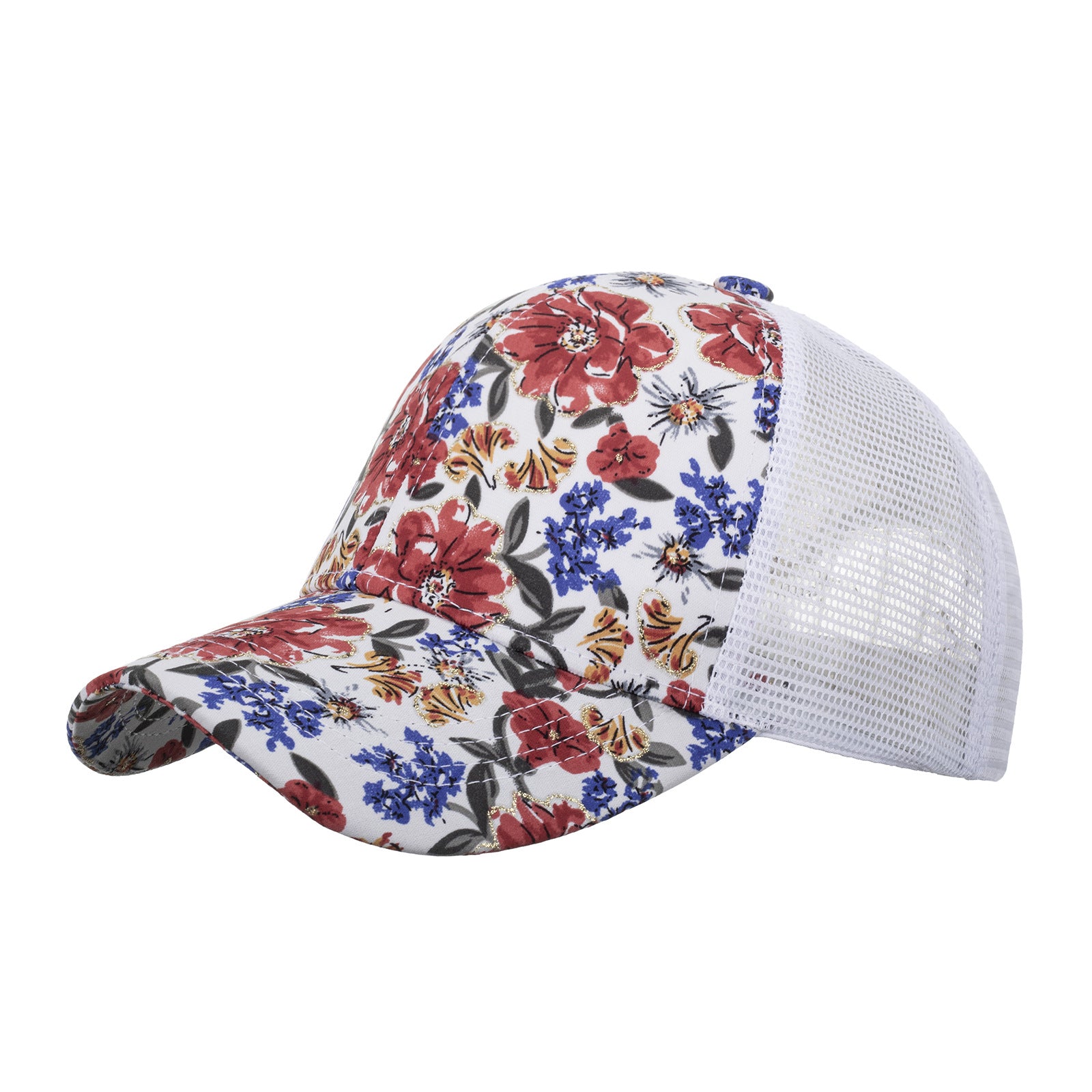 Wholesale Flower mesh hat baseball cap sun hat